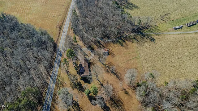a view of a yard with plants and wooden fence