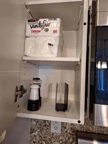 a view of a park with swings