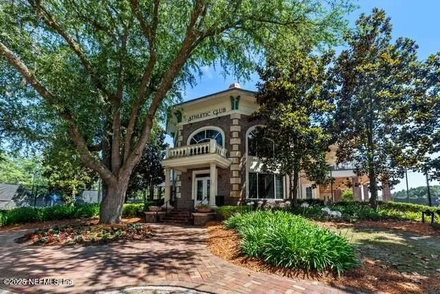 a view of a roof deck with couches