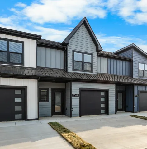 a front view of a house