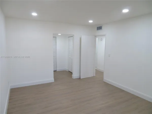 a view of an empty room