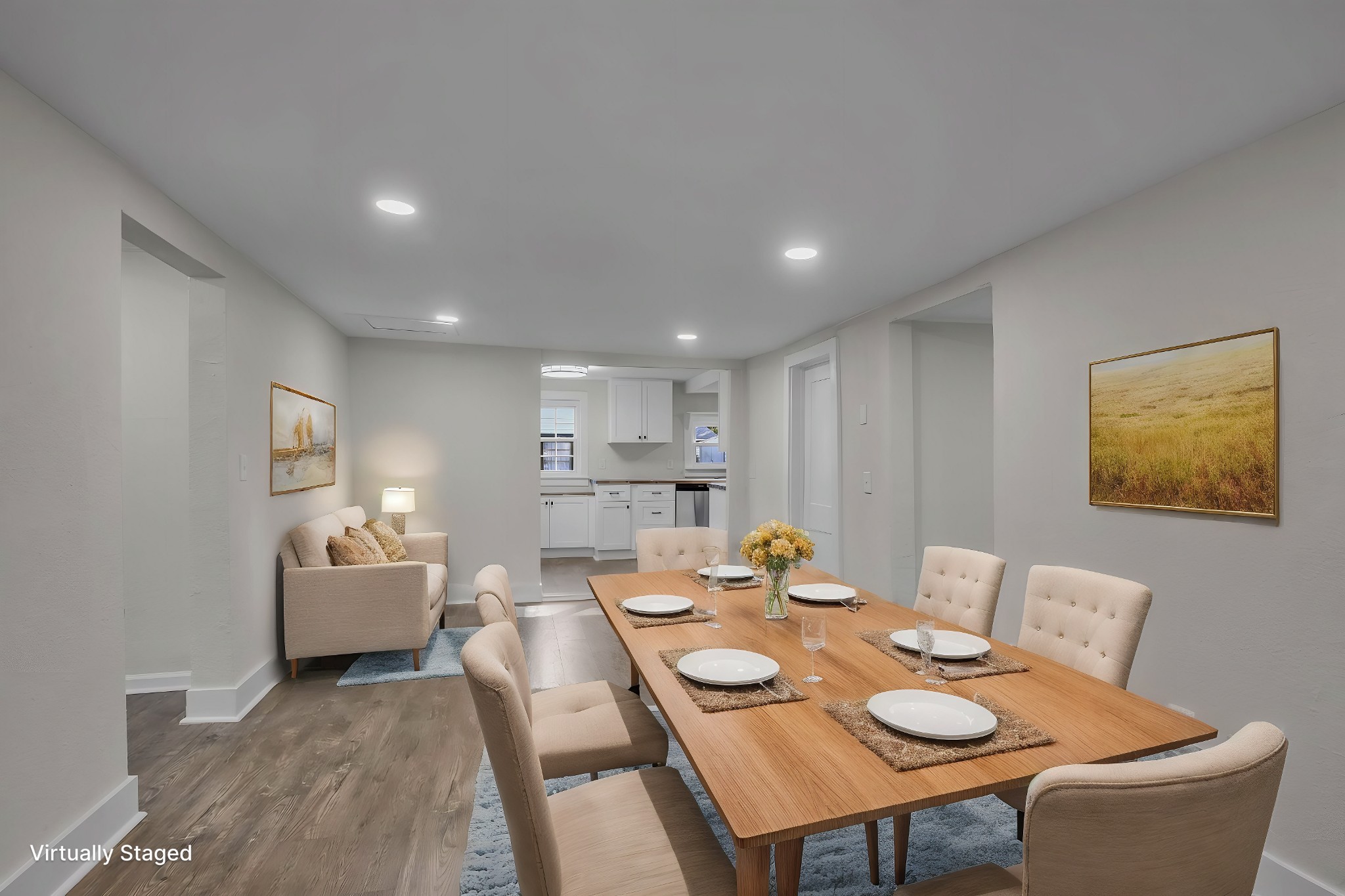 403 Carpenter Street Mount Pleasant, TN 38474 - Photo 10 of 34 a view of a dining room with furniture and wooden floor