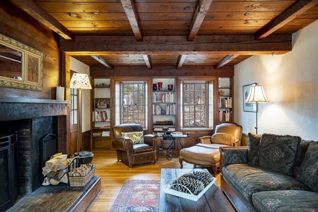 16 Granite Street Wellesley, MA 02482 - Photo 4 of 14 a living room with furniture fireplace and flat screen tv
