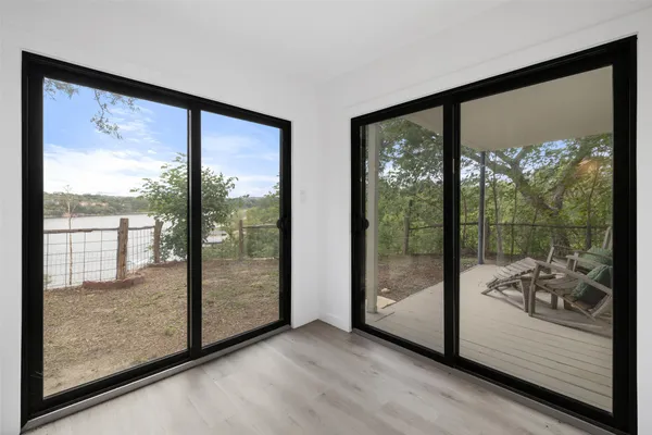 a view of a room with window