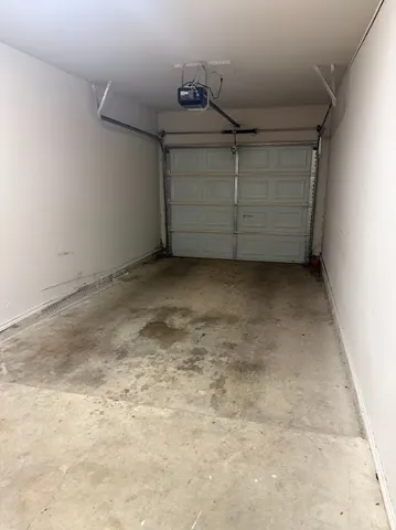 a view of a garage