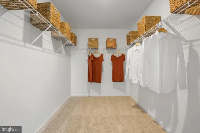 a view of walk in closet