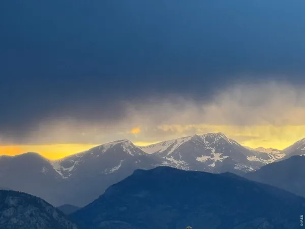 a view of a sky from a city