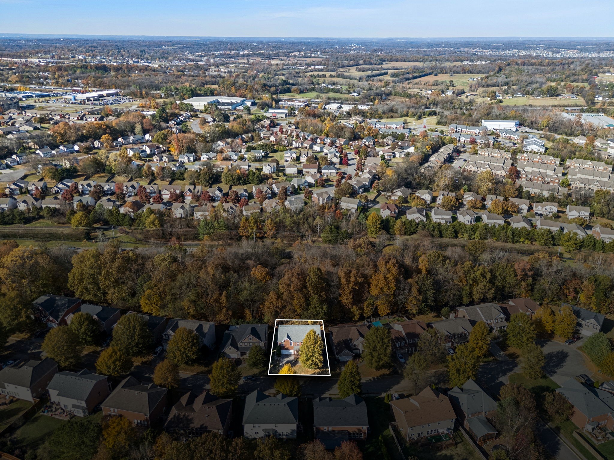 322 Forest Bend Drive Mount Juliet, TN 37122 - Photo 57 of 62 an aerial view of a house with a yard