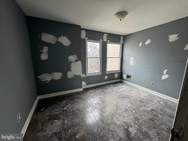 wooden floor in a room