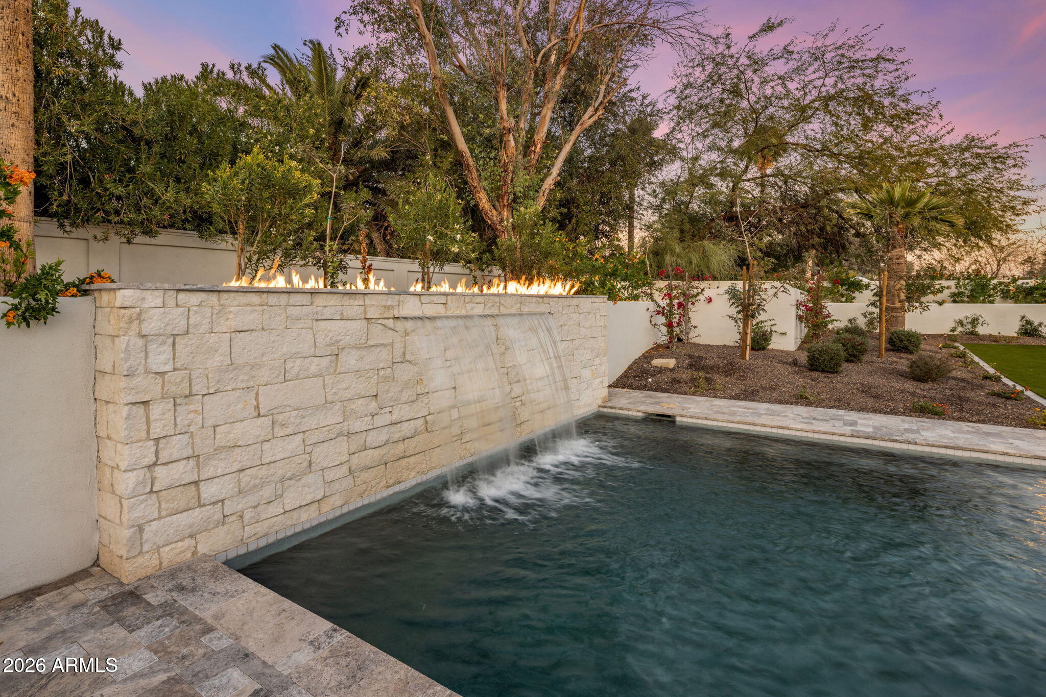6500 East Cactus Wren Road Paradise Valley, AZ 85253 - Photo 35 of 63 Water Feature and Fire Feature