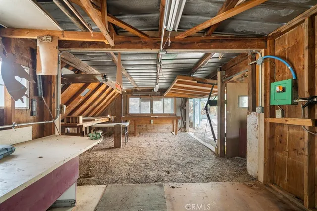 a view of a lake with mountains in the background