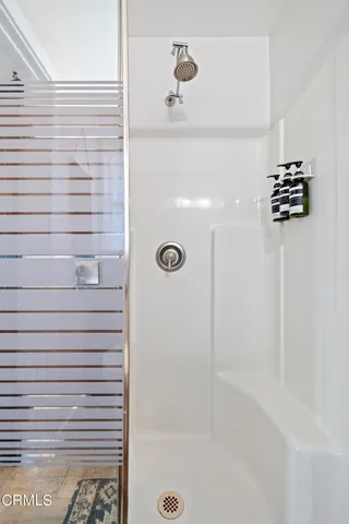 a outdoor space with furniture and umbrella