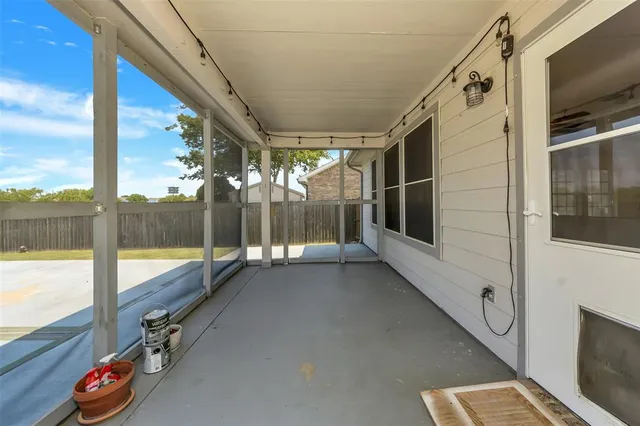 a view of porch with a sitting area