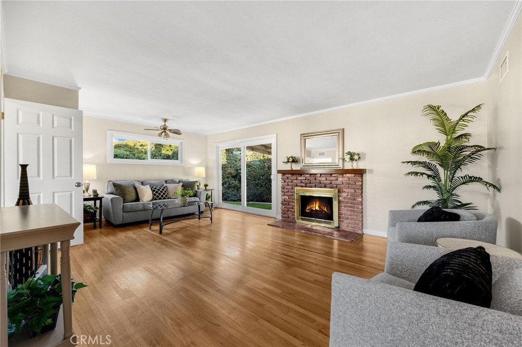 622 Linden Way Brea, CA 92821 - Photo 5 of 19 a living room with furniture and a fireplace