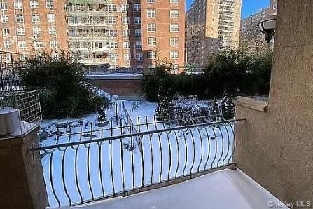 42-31 Colden Street, Unit R1A Queens, NY 11355 - Photo 8 of 9 a view of a balcony with a potted plant