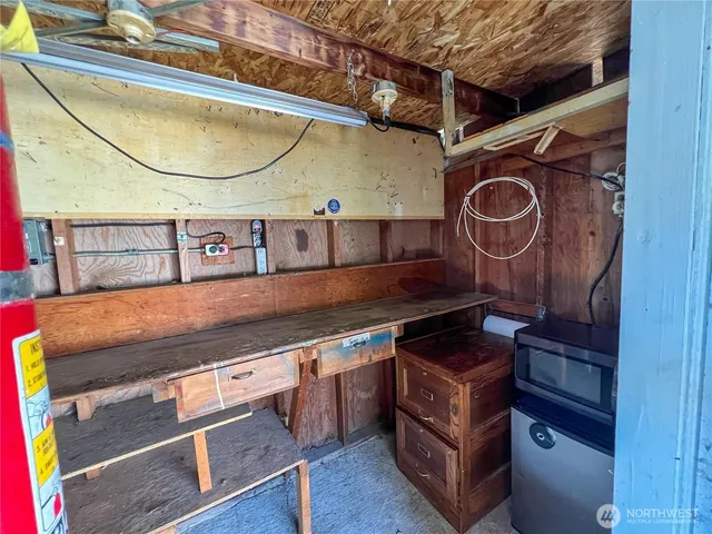 a view of storage and utility room