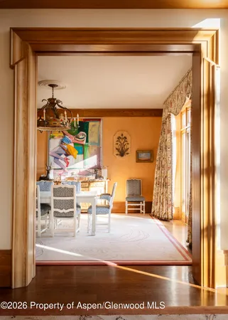 a view of living room with furniture and a window