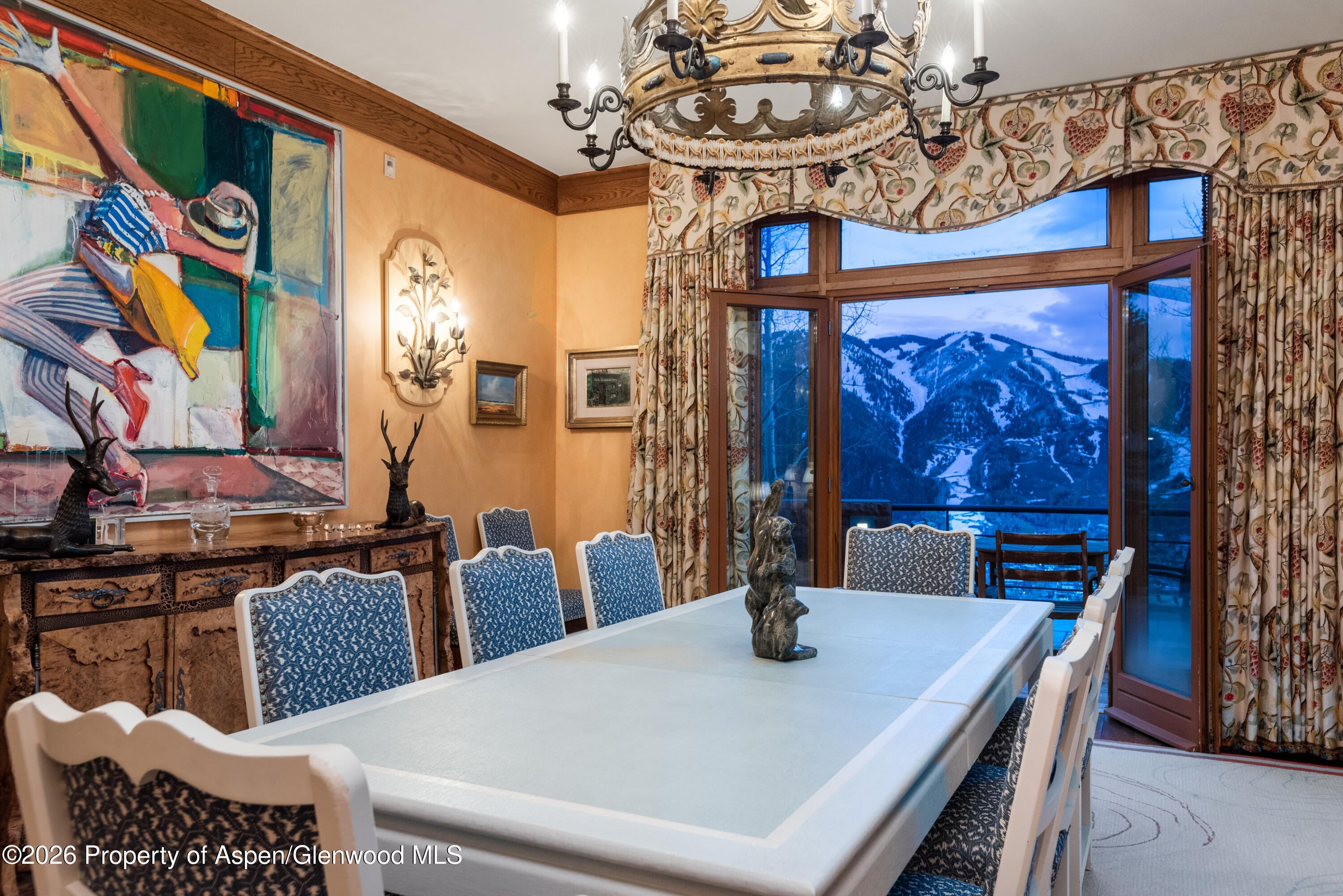 2131 Red Mountain Road Aspen, CO 81612 - Photo 7 of 31 a dining room with furniture and wooden floor