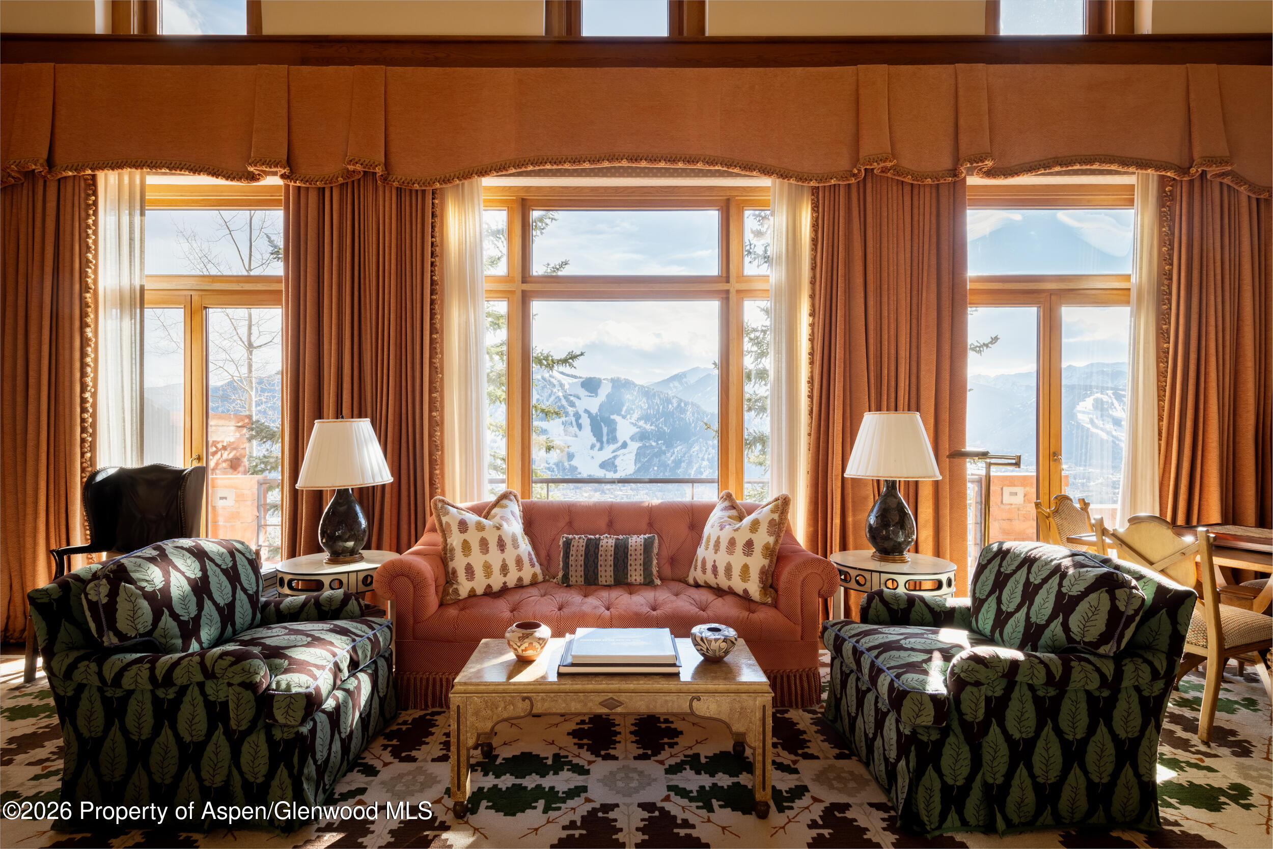 2131 Red Mountain Road Aspen, CO 81612 - Photo 10 of 31 a living room with furniture and large windows