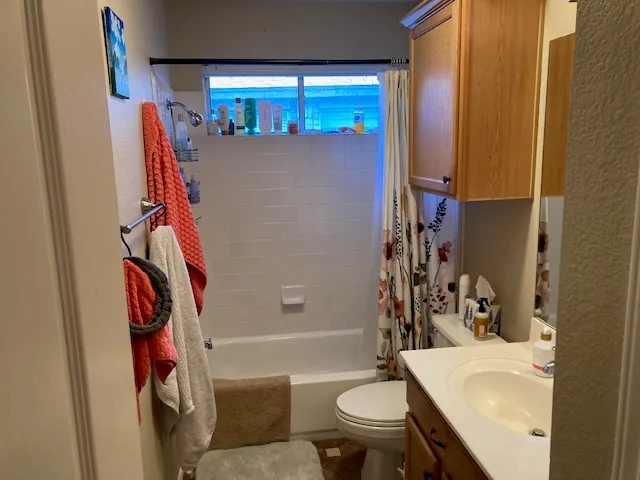 a view of a swimming pool with an outdoor space