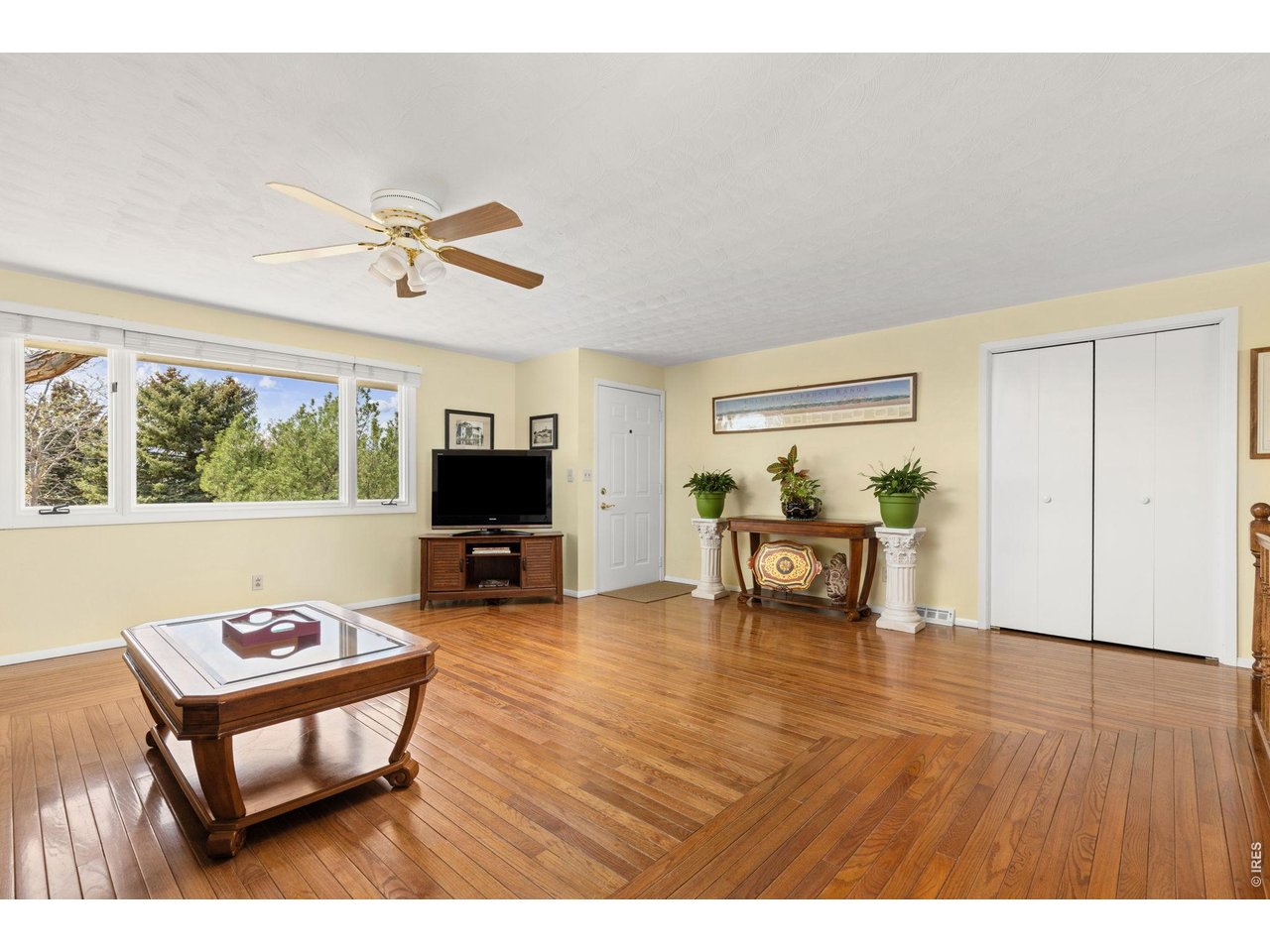 218 Bothun Road Berthoud, CO 80513 - Photo 5 of 35 Enter into the Living Room with Hardwood Floors.