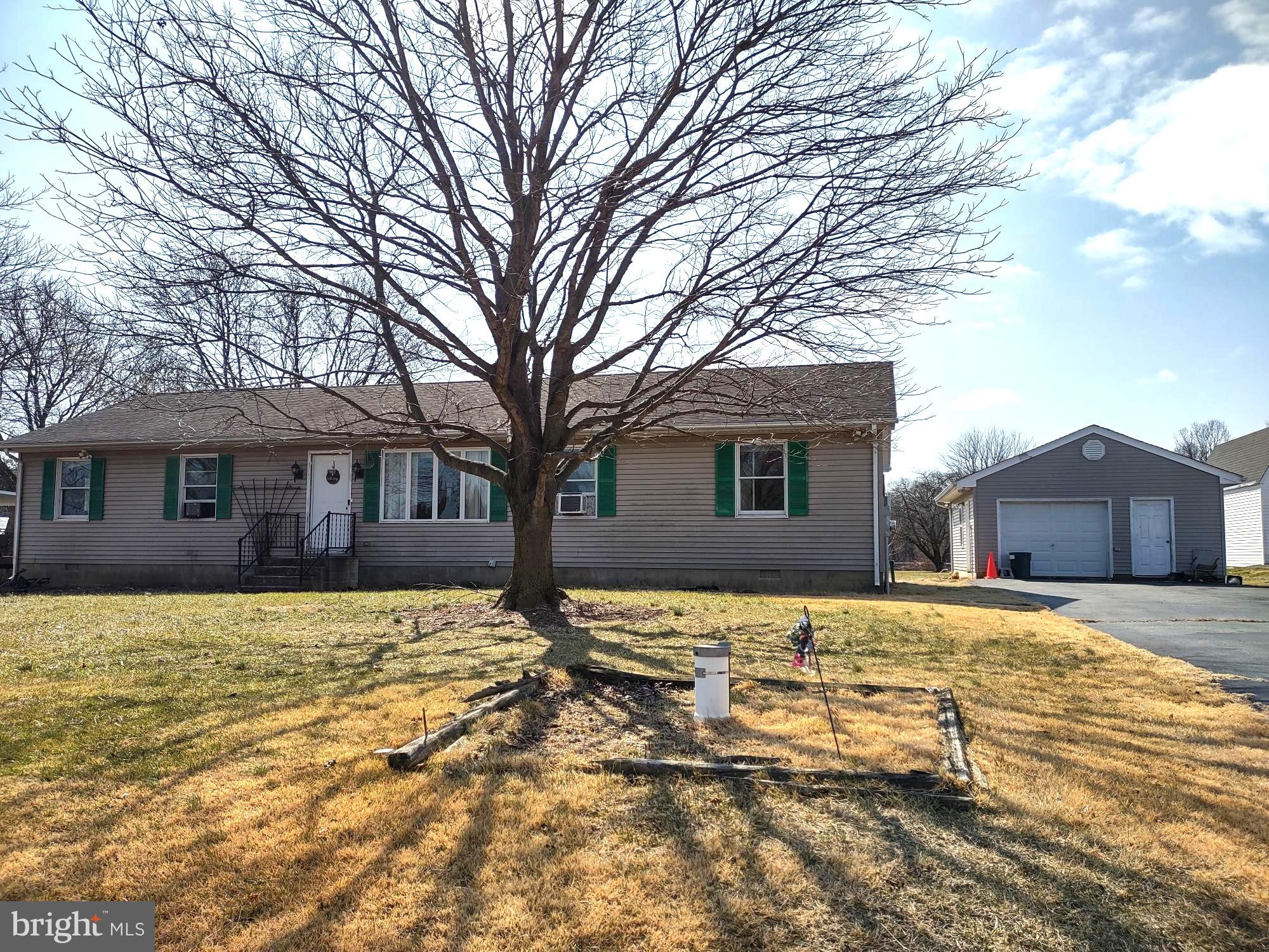 Front View and Garage
