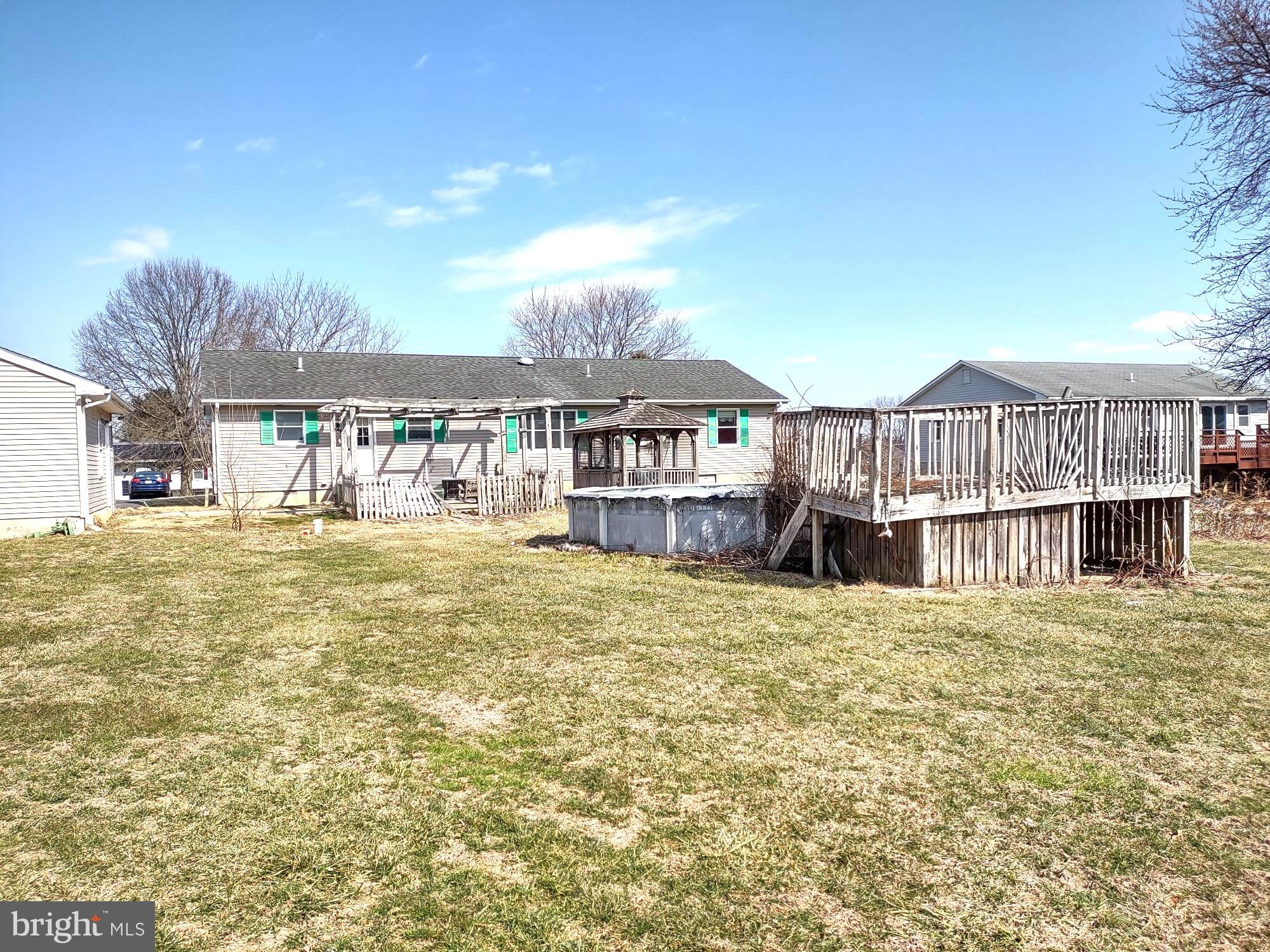 66 Ayers Drive Rising Sun, MD 21911 - Photo 39 of 48 Rear View with Above Ground Swimming Pool