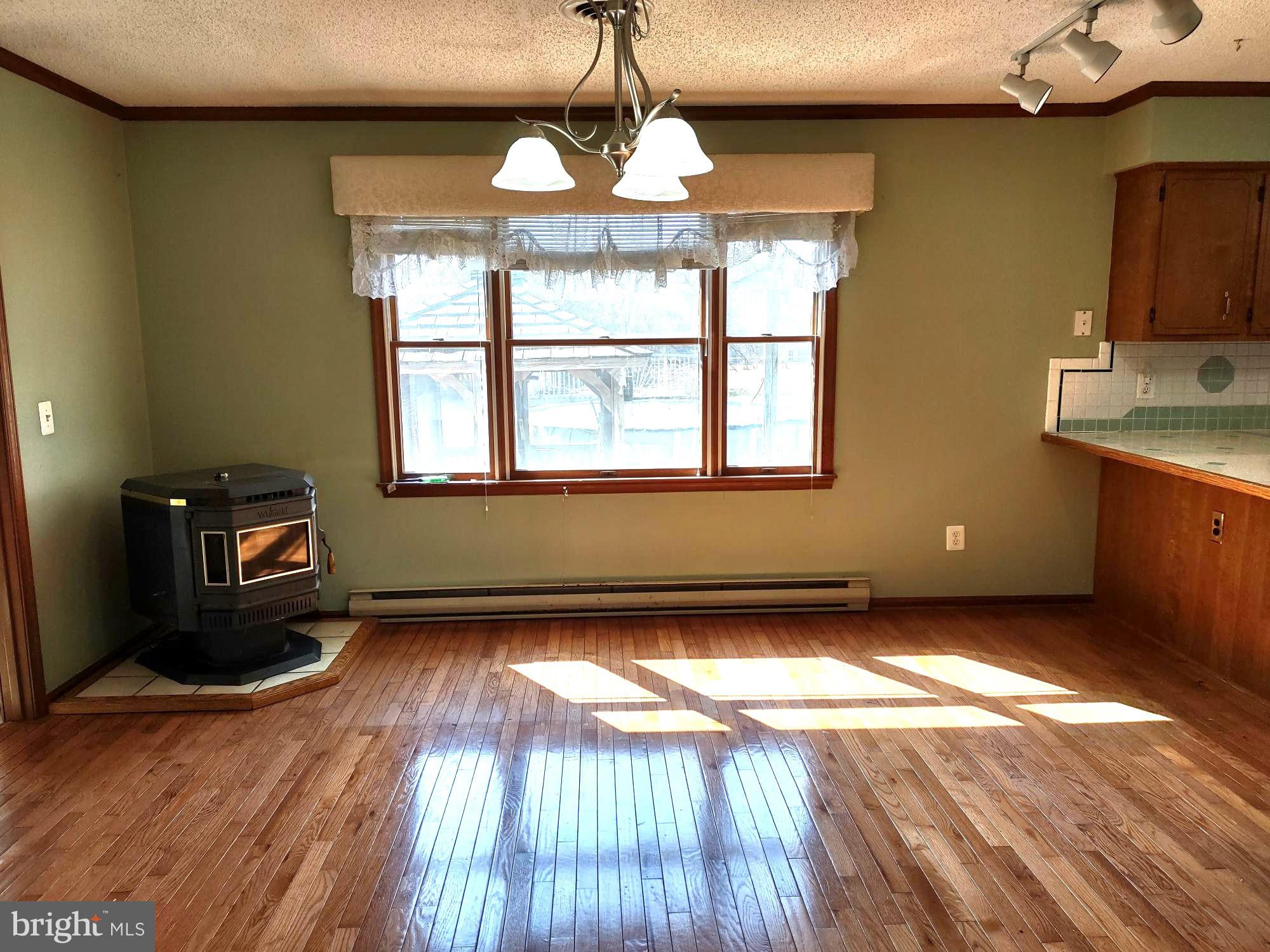 66 Ayers Drive Rising Sun, MD 21911 - Photo 9 of 48 Dining Area with Pellet Stove