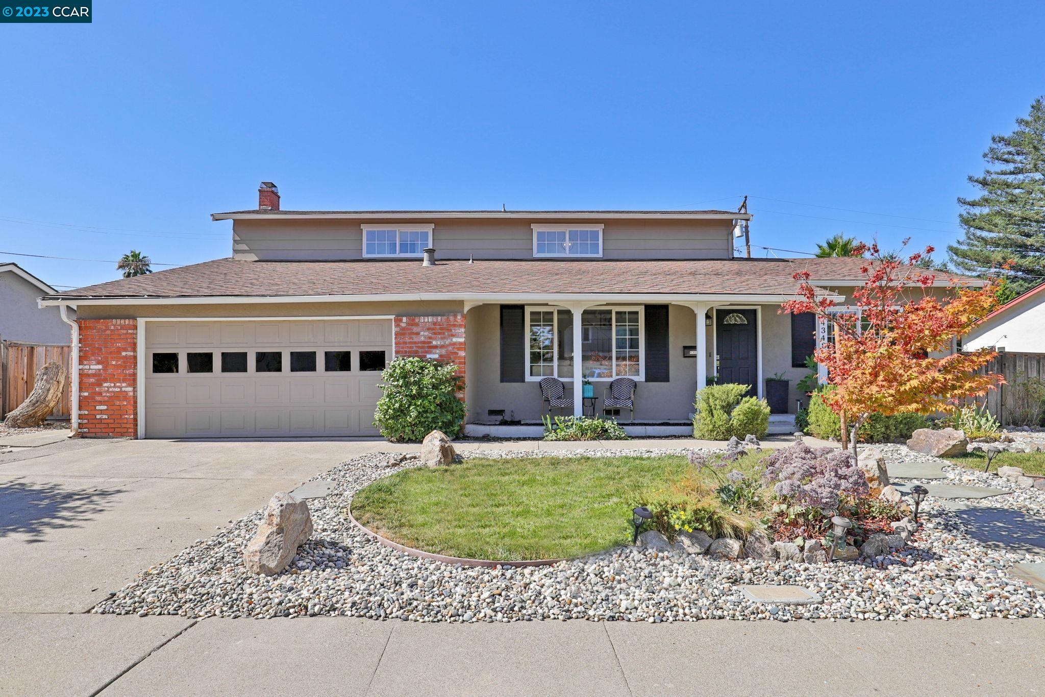 front view of a house with a porch