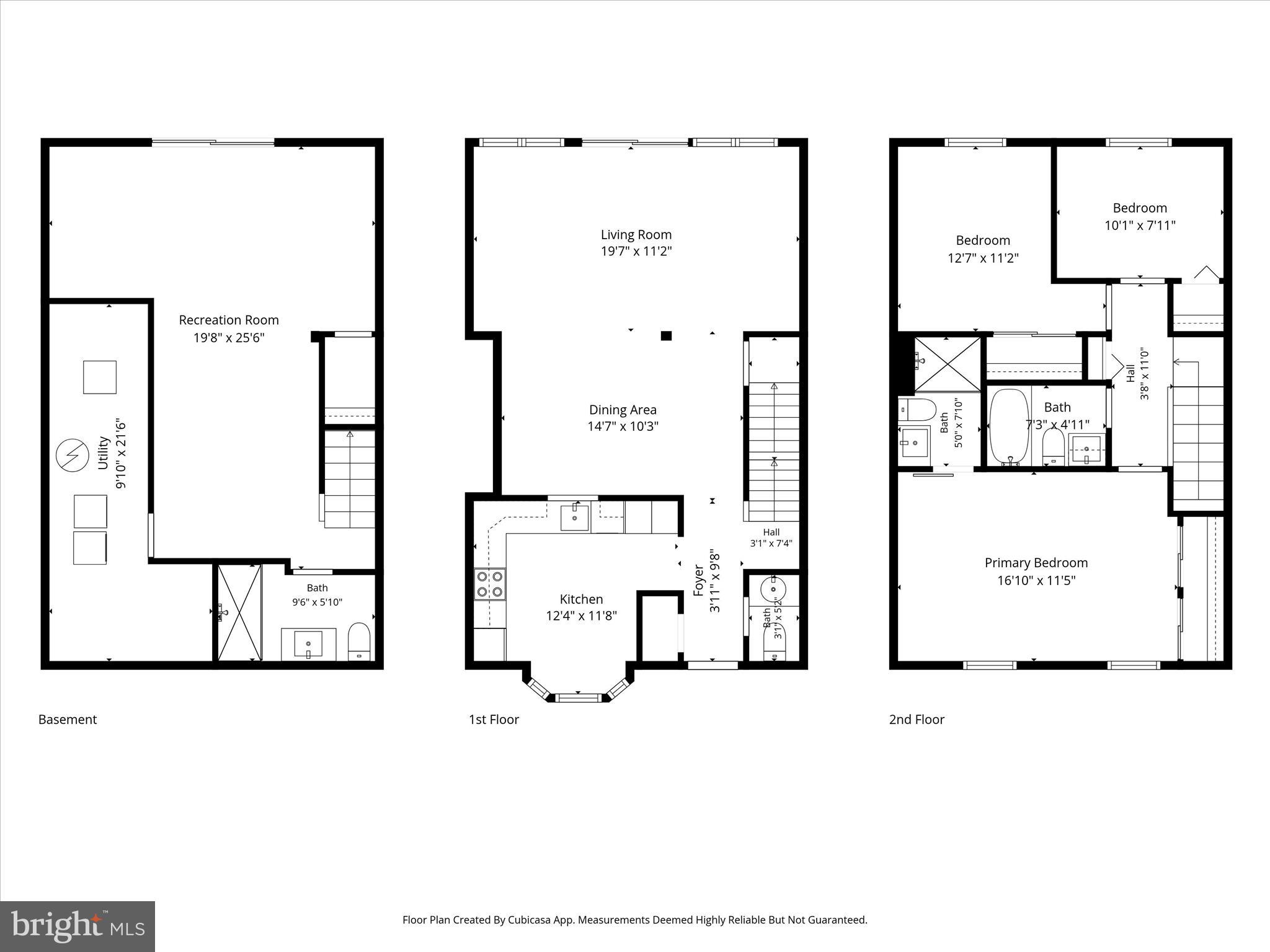 71 Kinsman View Circle Silver Spring, MD 20901 - Photo 42 of 42 a picture of a floor plan