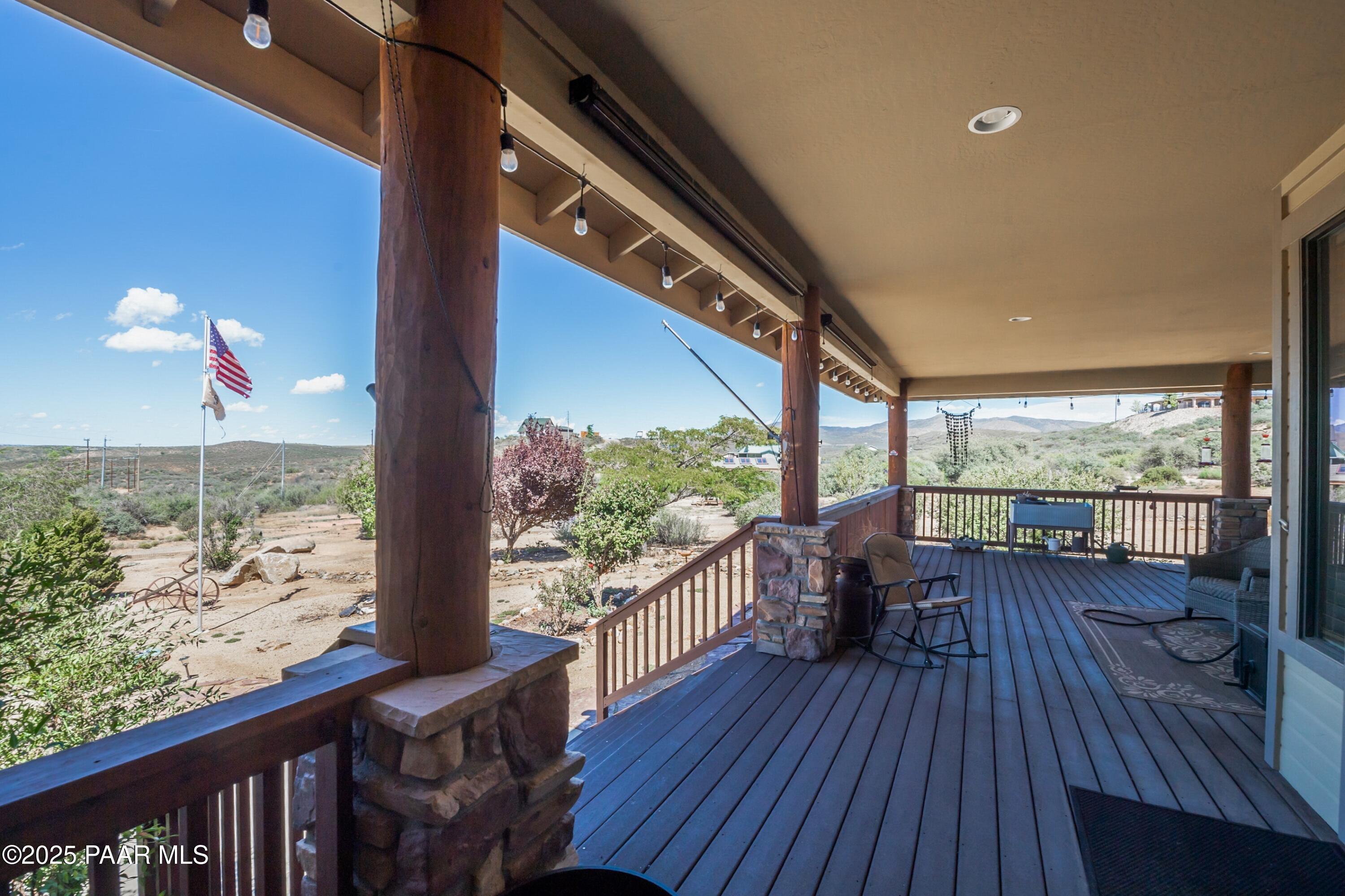 171 Enchanted Road Dewey, AZ 86327 - Photo 40 of 62 a view of a balcony with wooden floor