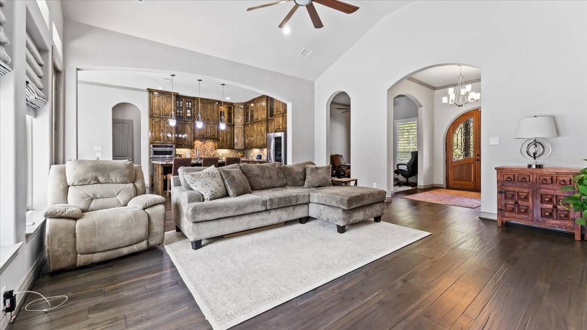 27785 Log Cabin Road Montgomery, TX 77356 - Photo 18 of 50 a living room with furniture and wooden floor