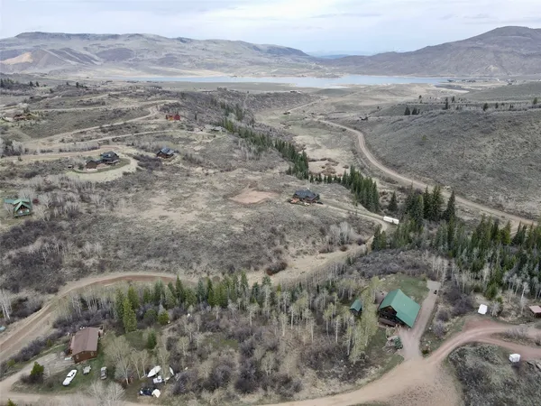 a view of an outdoor space with mountain view