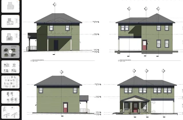 a front view of a house