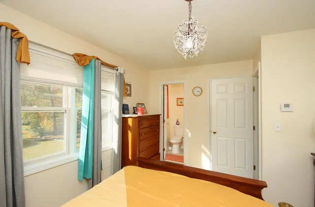 a very nice looking room with a large window