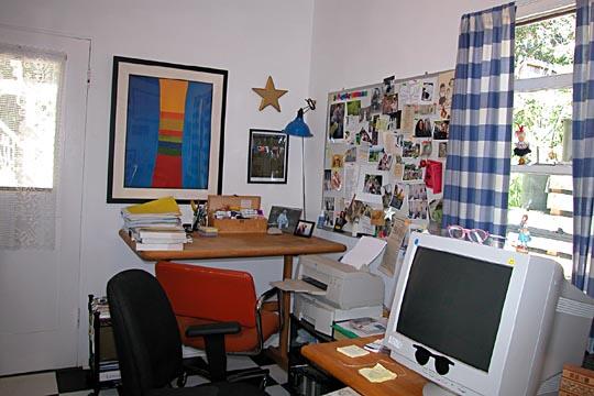 711 Moreno Road Santa Barbara, CA 93103 - Photo 9 of 18 a view of a workspace with furniture and a window