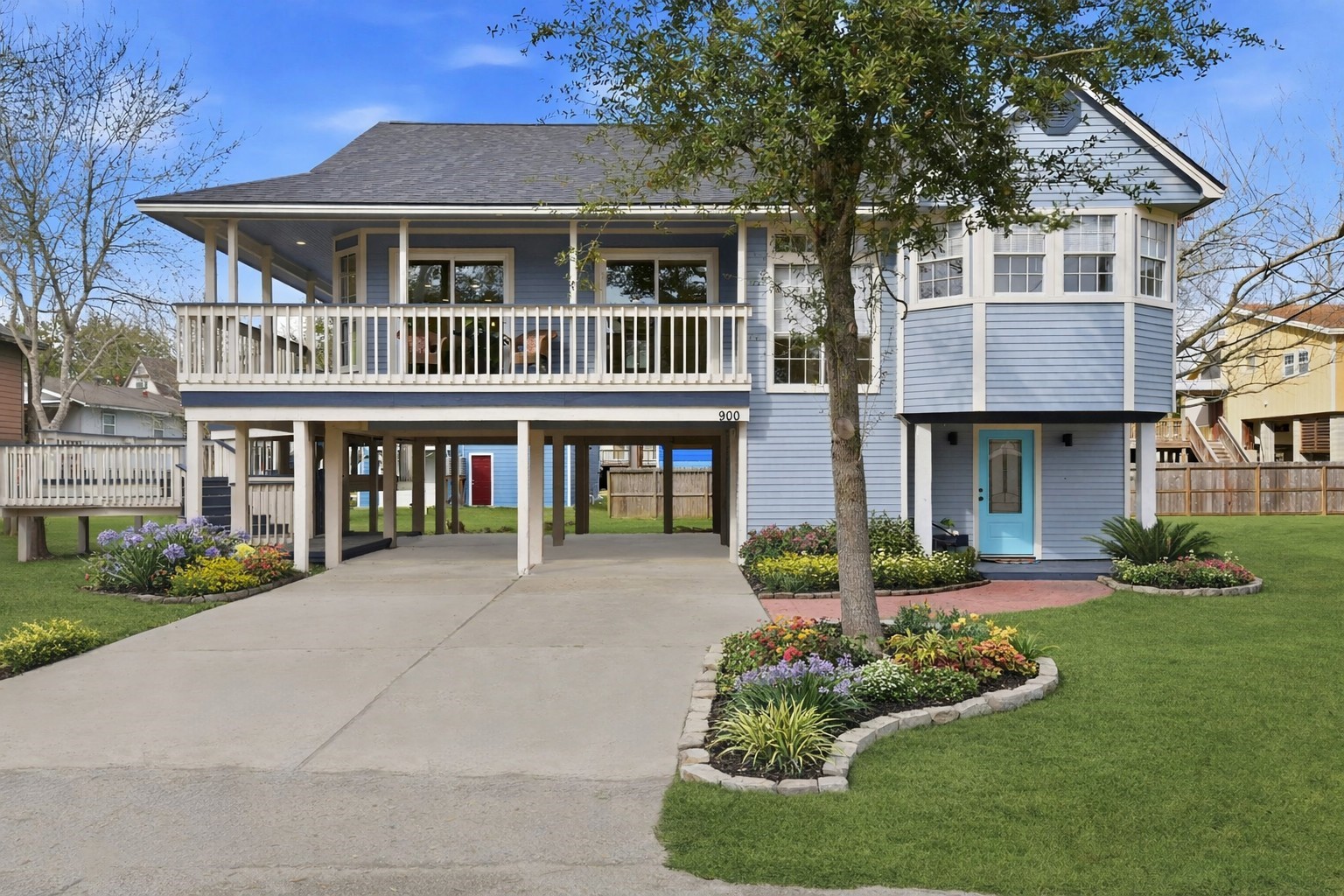 900 Cedar Road Clear Lake Shores, TX 77565 - Photo 2 of 37 Enjoy the double-wide driveway with open carport