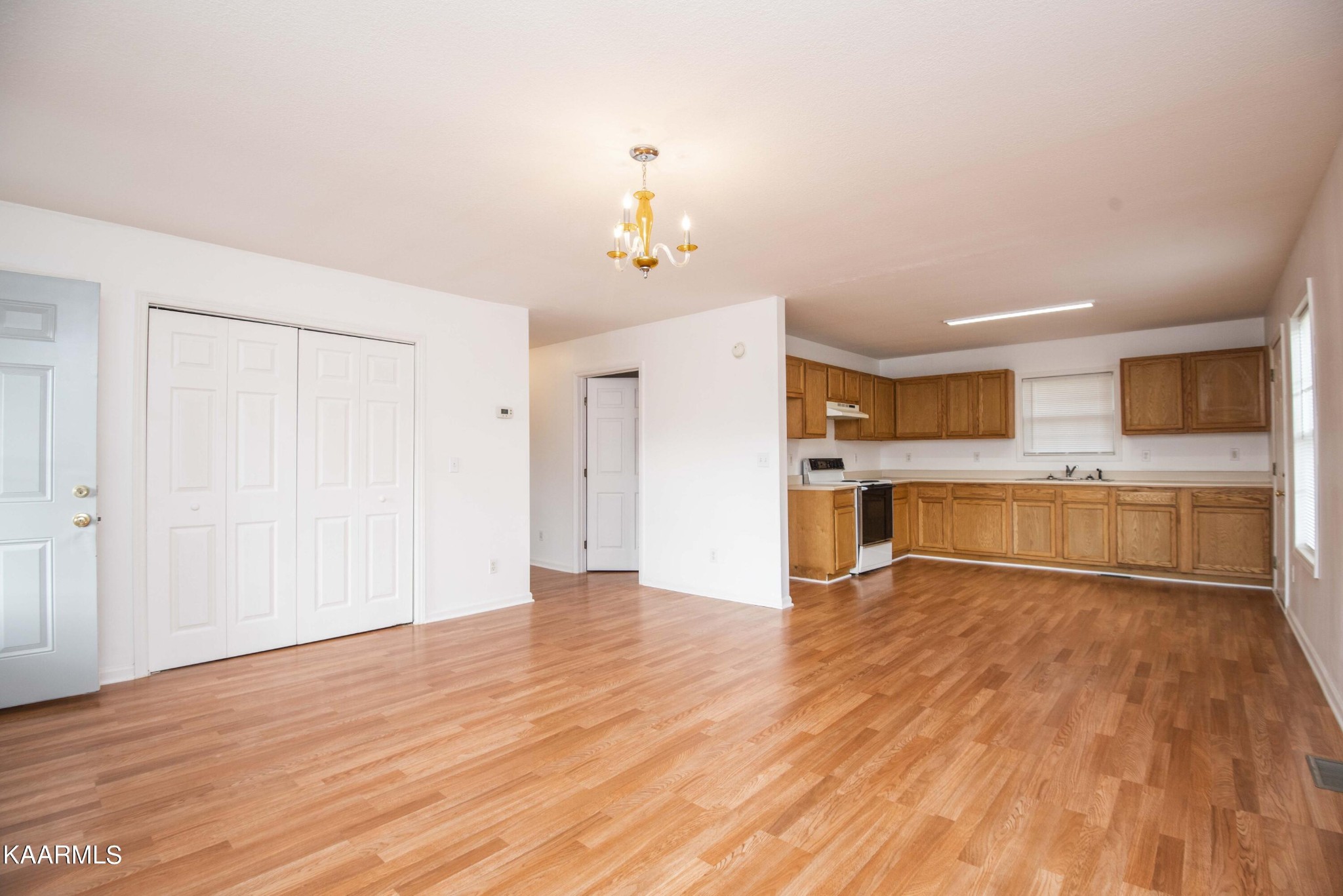 122 Donahue Road Luttrell, TN 37779 - Photo 8 of 19 a view of a kitchen with wooden floor and a sink