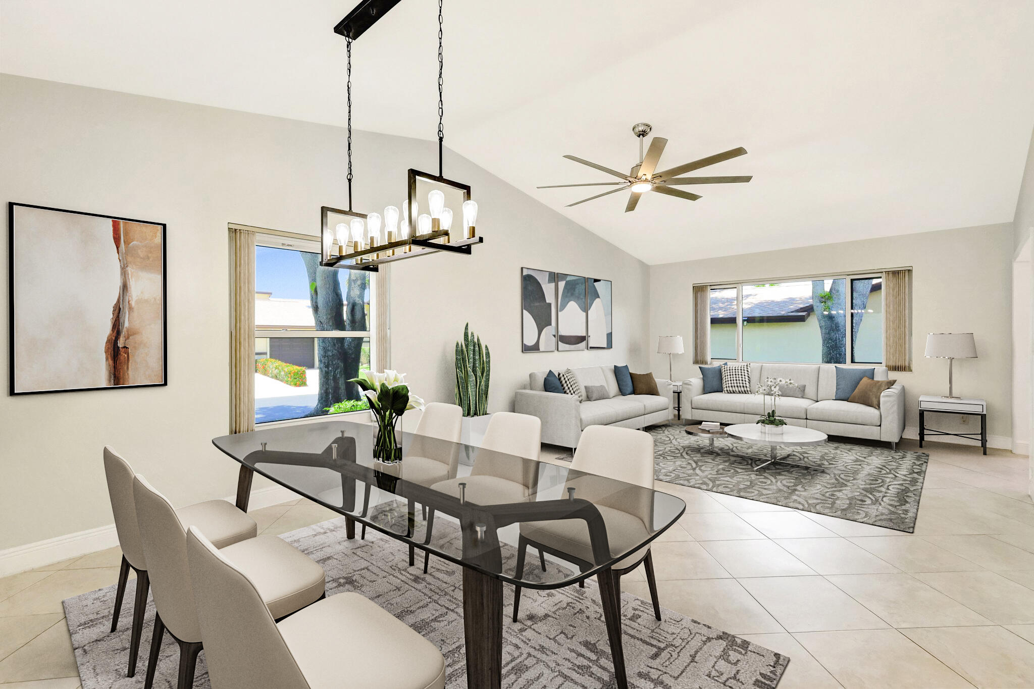 17 Ridge Pointe Drive, Unit A Boynton Beach, FL 33435 - Photo 1 of 29 Virtually Staged Great Room