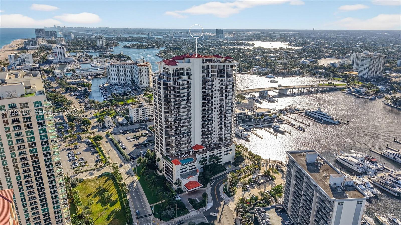 100 South Birch Road, Unit 1103F Fort Lauderdale, FL 33316 - Photo 59 of 80 Location is amazing. Right on Intracoastal. Where Las Olas Blvd (bridge) meets A1A in Central Ft. Lauderdale Beach.