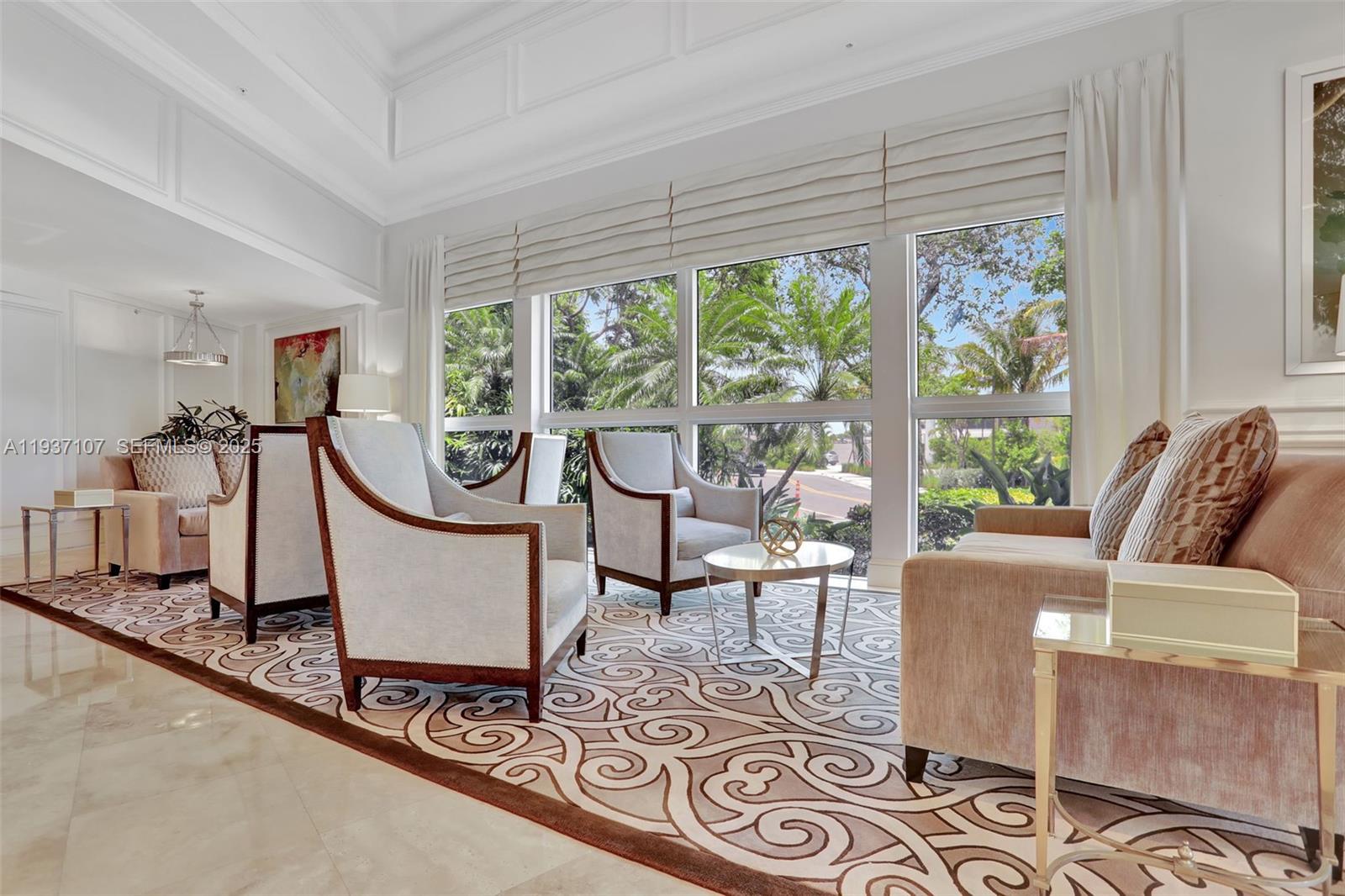 100 South Birch Road, Unit 1103F Fort Lauderdale, FL 33316 - Photo 9 of 80 Beautifully updated lobby by Steven G. Interiors.