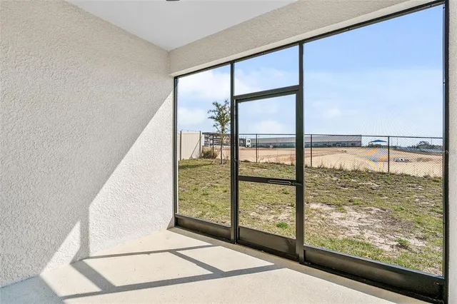 a backyard of a house