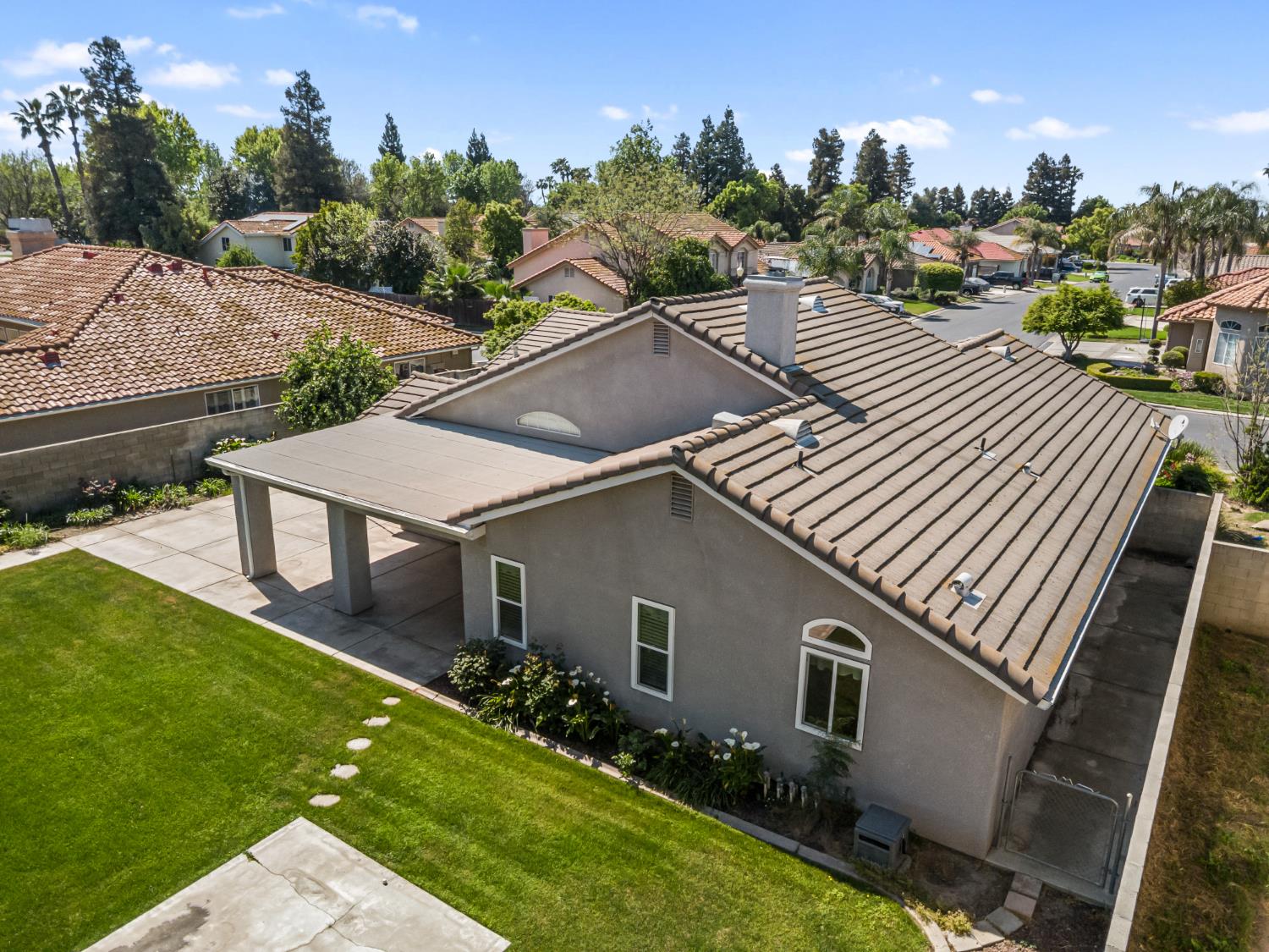43 East Loop Madera, CA 93637 - Photo 46 of 49 a aerial view of a house with a yard