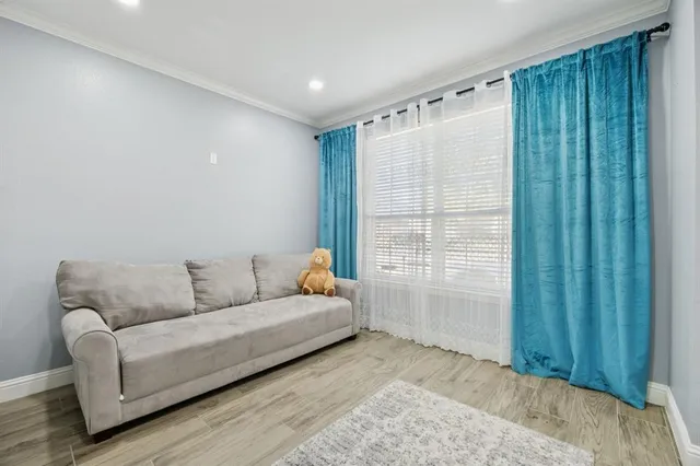 a view of a dining room and a table or chairs