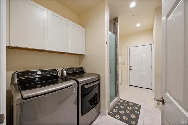 a view of kitchen and utility room
