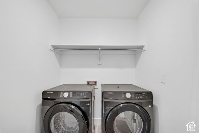 4751 Heartwood Road Mapleton, UT 84664 - Photo 20 of 33 Utility area featuring a wall-mounted shelf and white walls