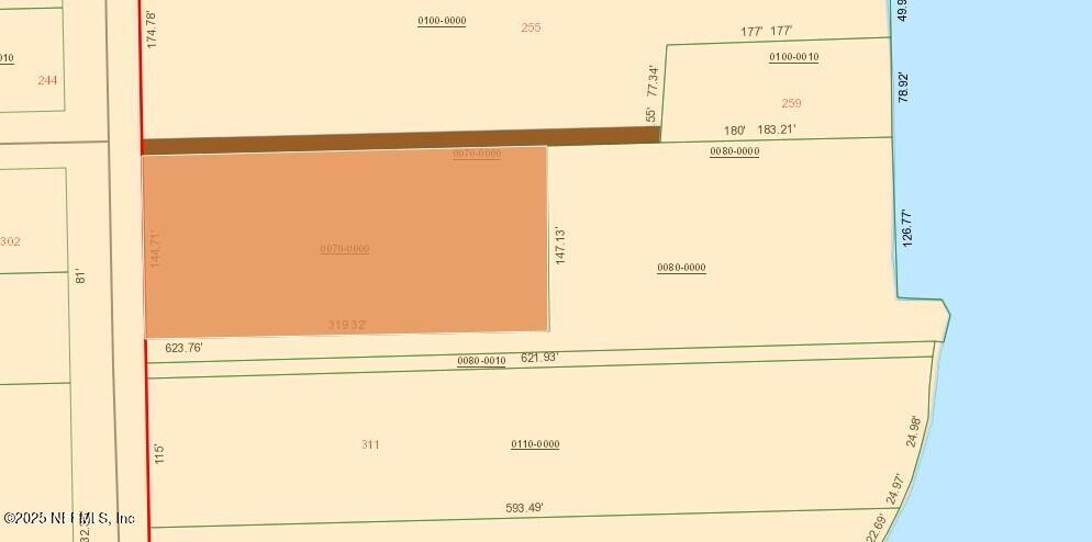 301 South Prospect Street Crescent City, FL 32112 - Photo 76 of 91 GIS map with dimensions