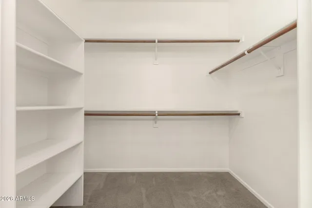 a close view of closet