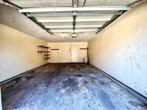 a view of a room with an empty space