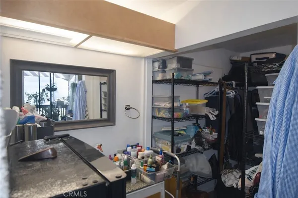 a room with furniture